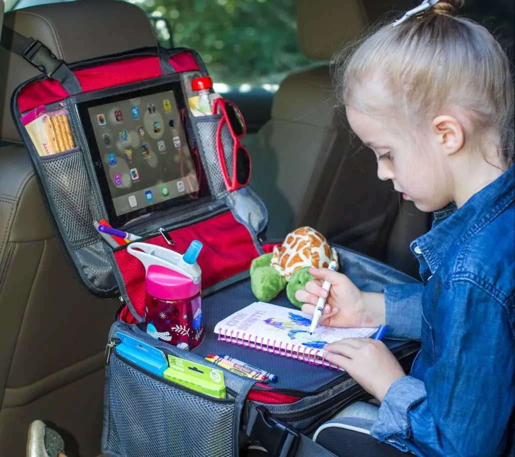 Child using Car Seat Travel Tray