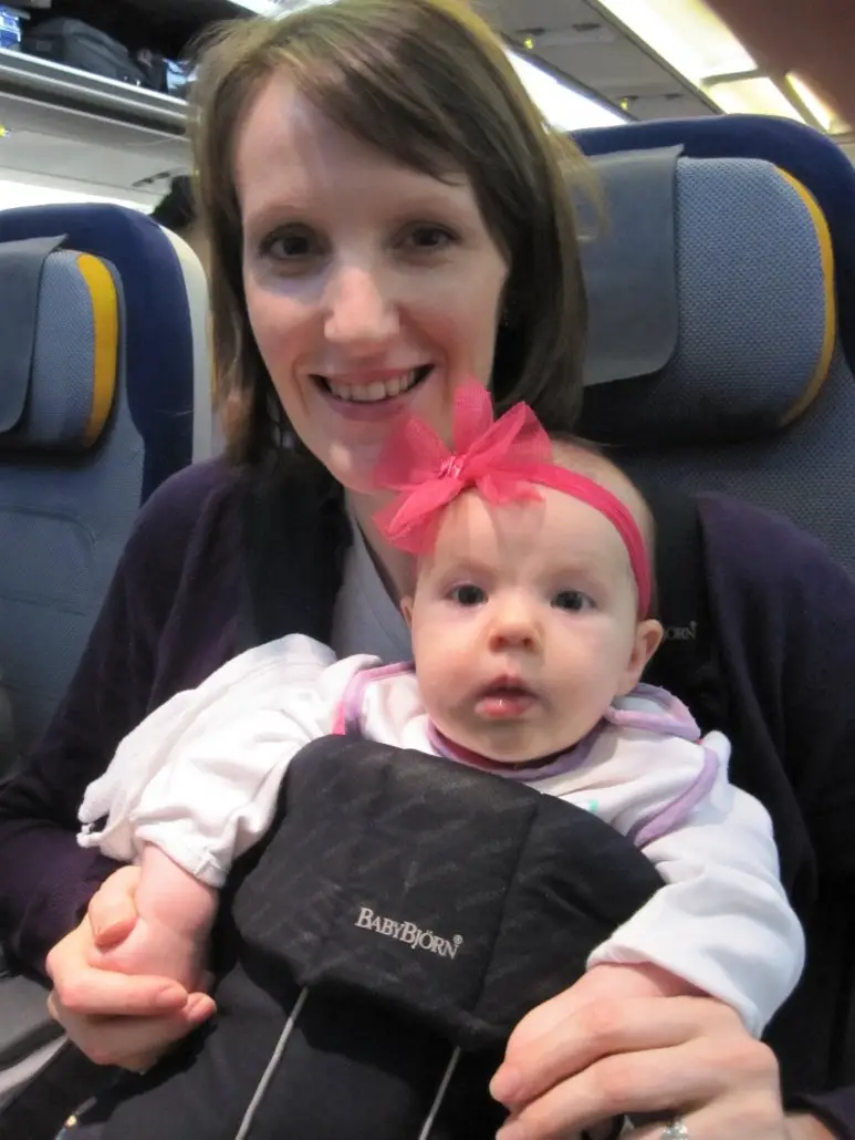 Travel with a baby as a lap child