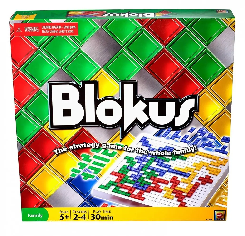 Blokus board game for family travel