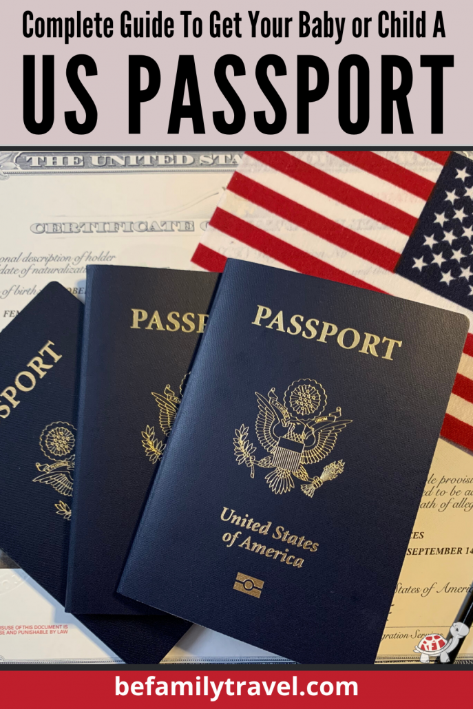 how to get baby or child US passport