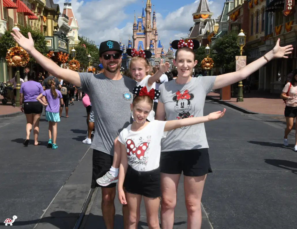 Disney World Magic Kingdom Family on Main Street