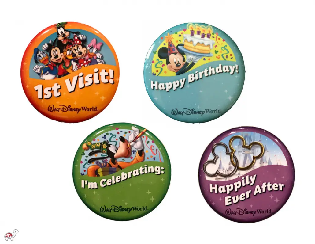 Disney World Celebration Buttons