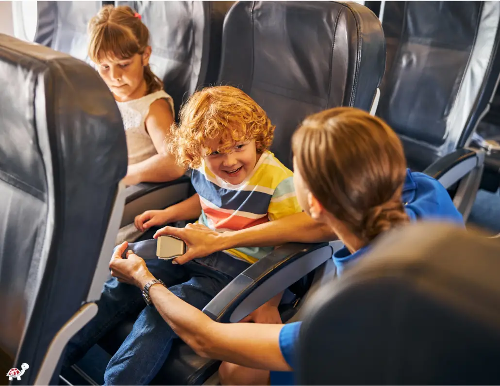 Does my child need a booster seat on an airplane?