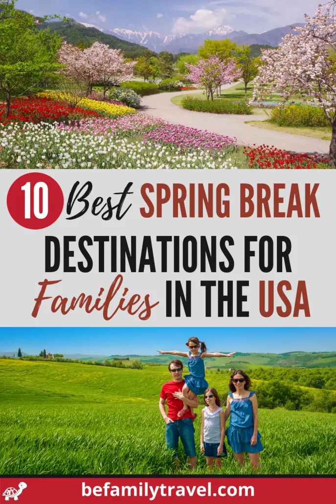 10 best spring break destinations for families in the USA