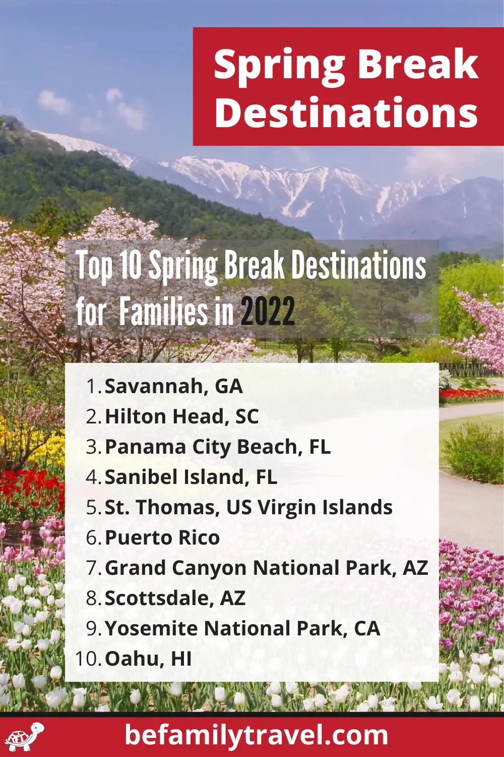 Best Spring Break Destinations for Families in 2022 BeFamilyTravel