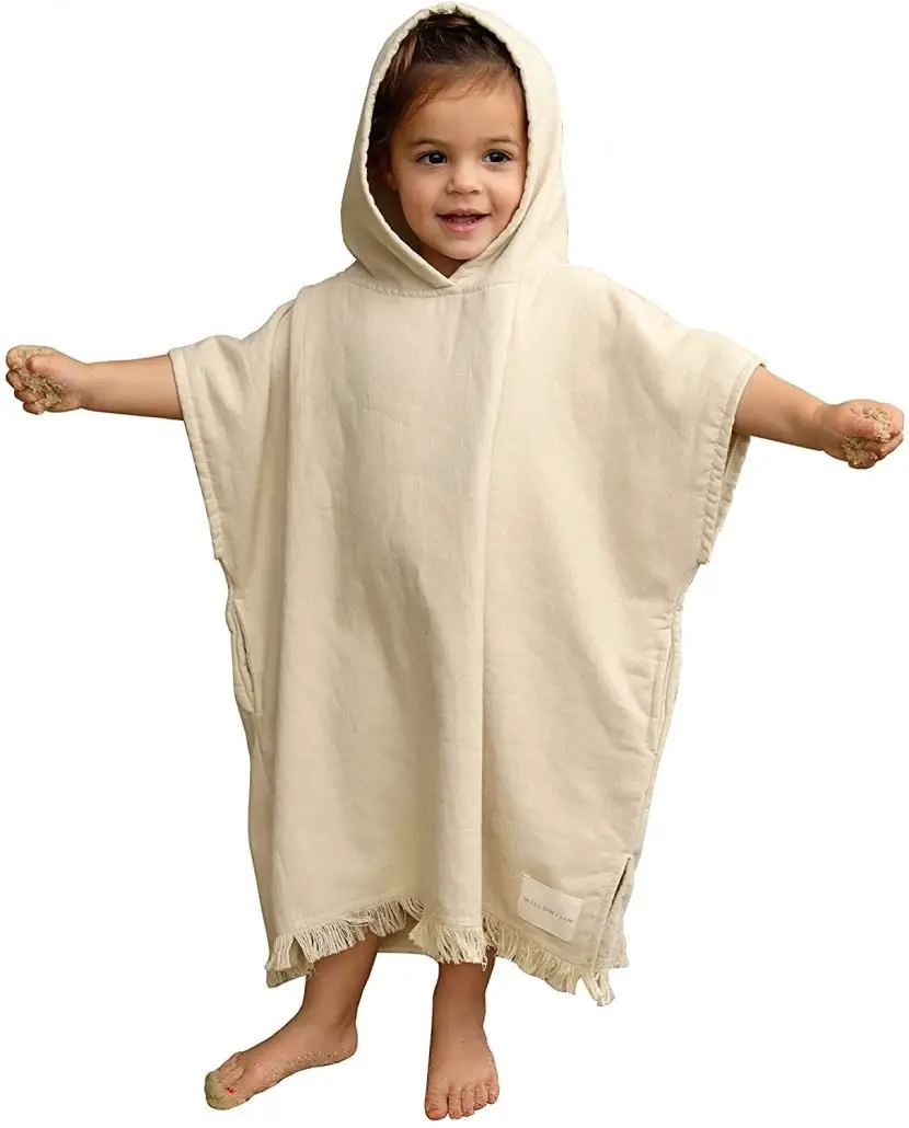 Family Beach Hacks - Hooded Beach Towel Poncho for Kids