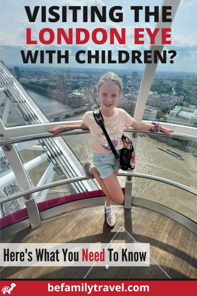 Visiting The London Eye with kids
