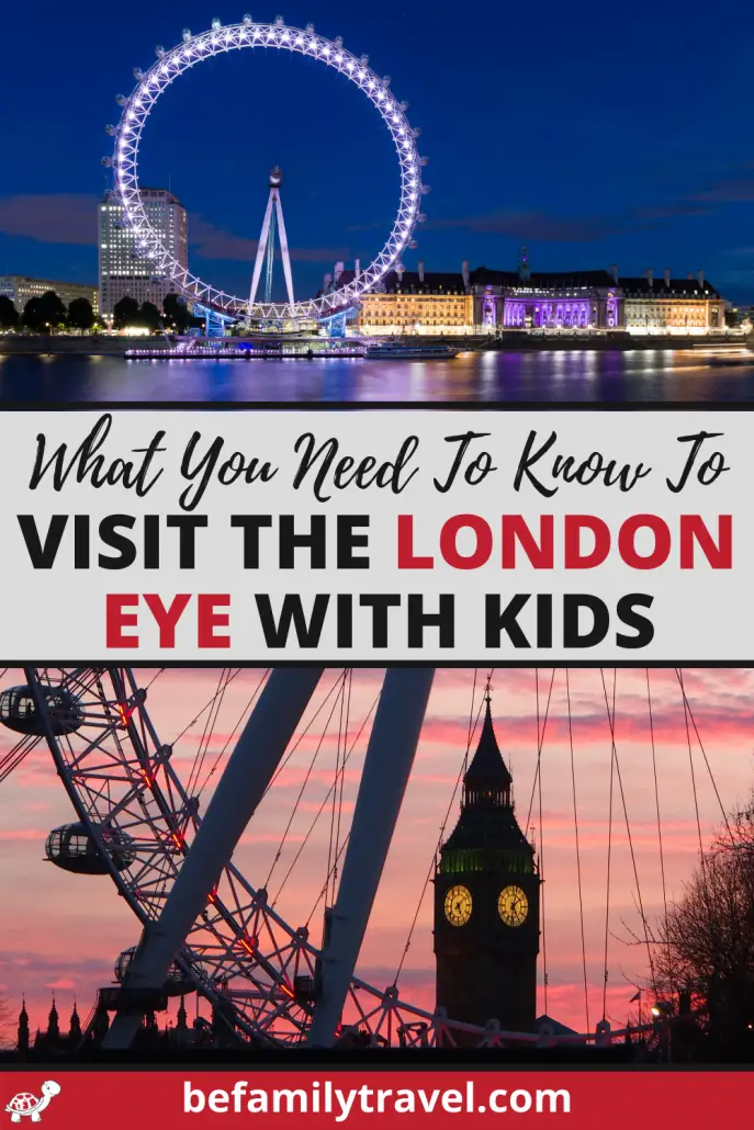 Visit The London Eye with Kids