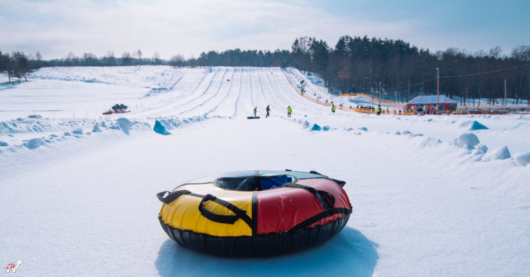 snow tubing in Poconos mountains PA