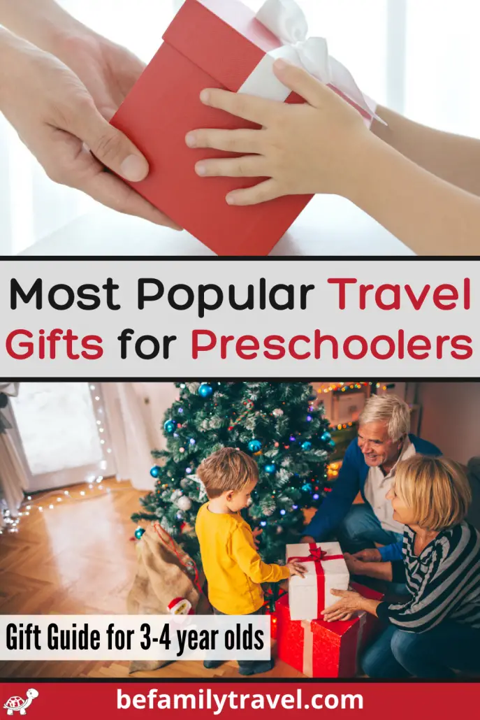 Most popular travel gifts for preschoolers