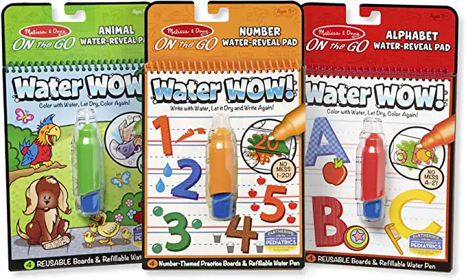 On The Go Water Wow Travel gifts for preschoolers