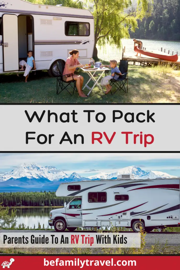 What to pack for an RV trip