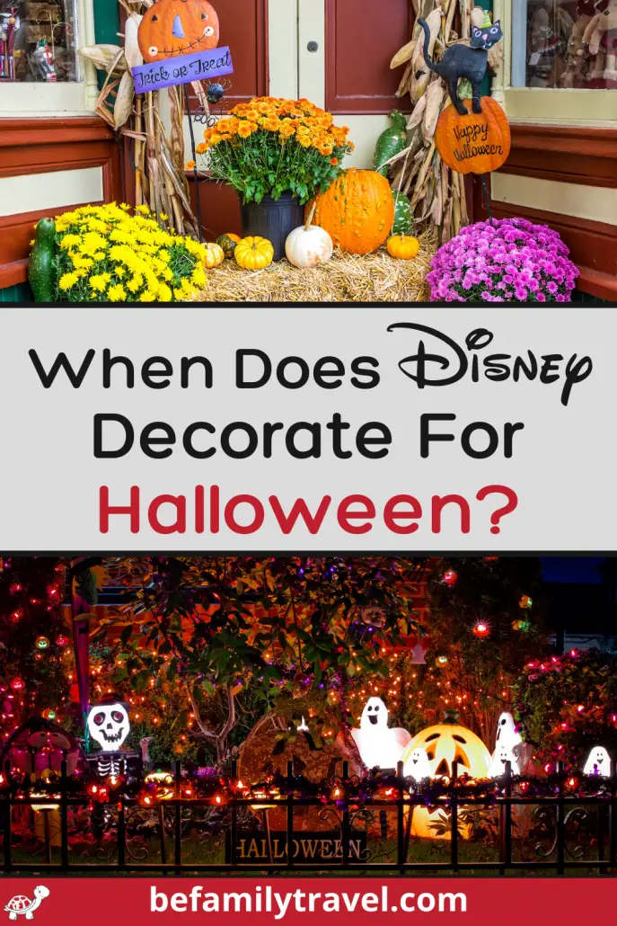 When Does Disney Decorate for Halloween?