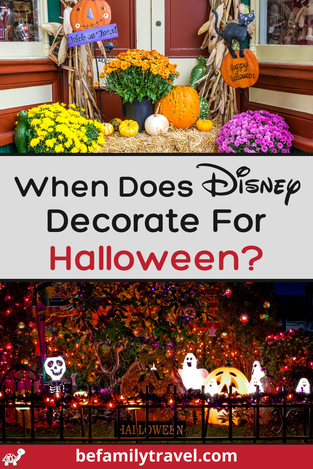 When Does Disney Decorate For Halloween? BeFamilyTravel