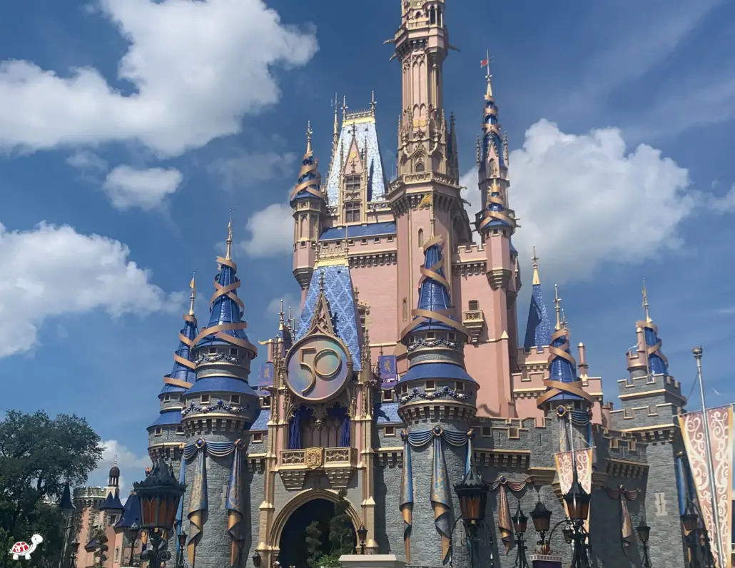 Which is Better, Disney World or Disneyland - castle 50th anniversary