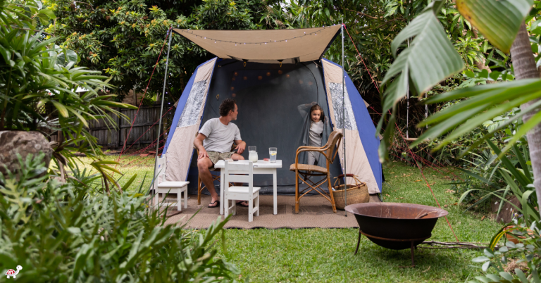 backyard camping tent for families