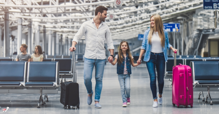 Flying to Disneyland CA with children