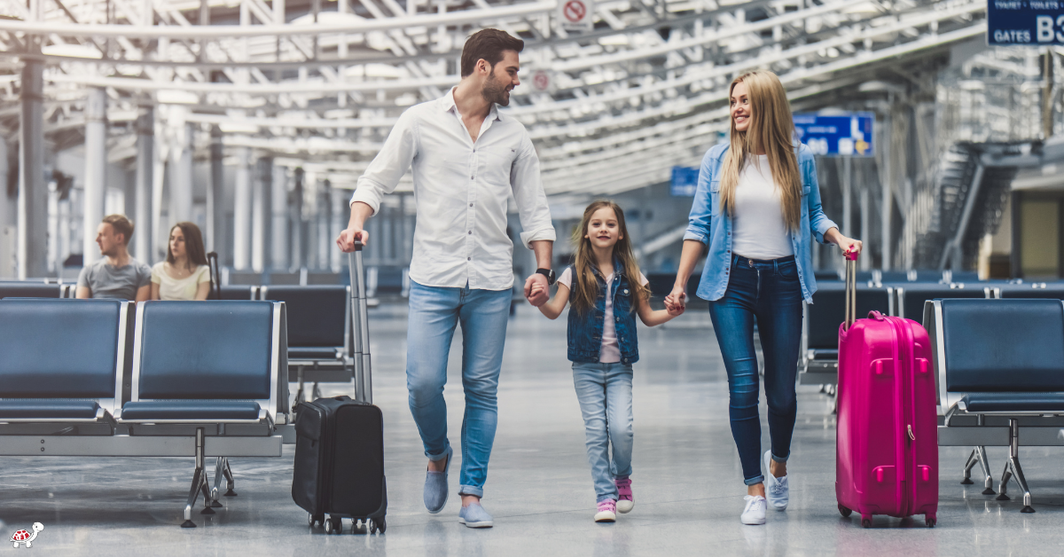 Flying to Disneyland CA with children